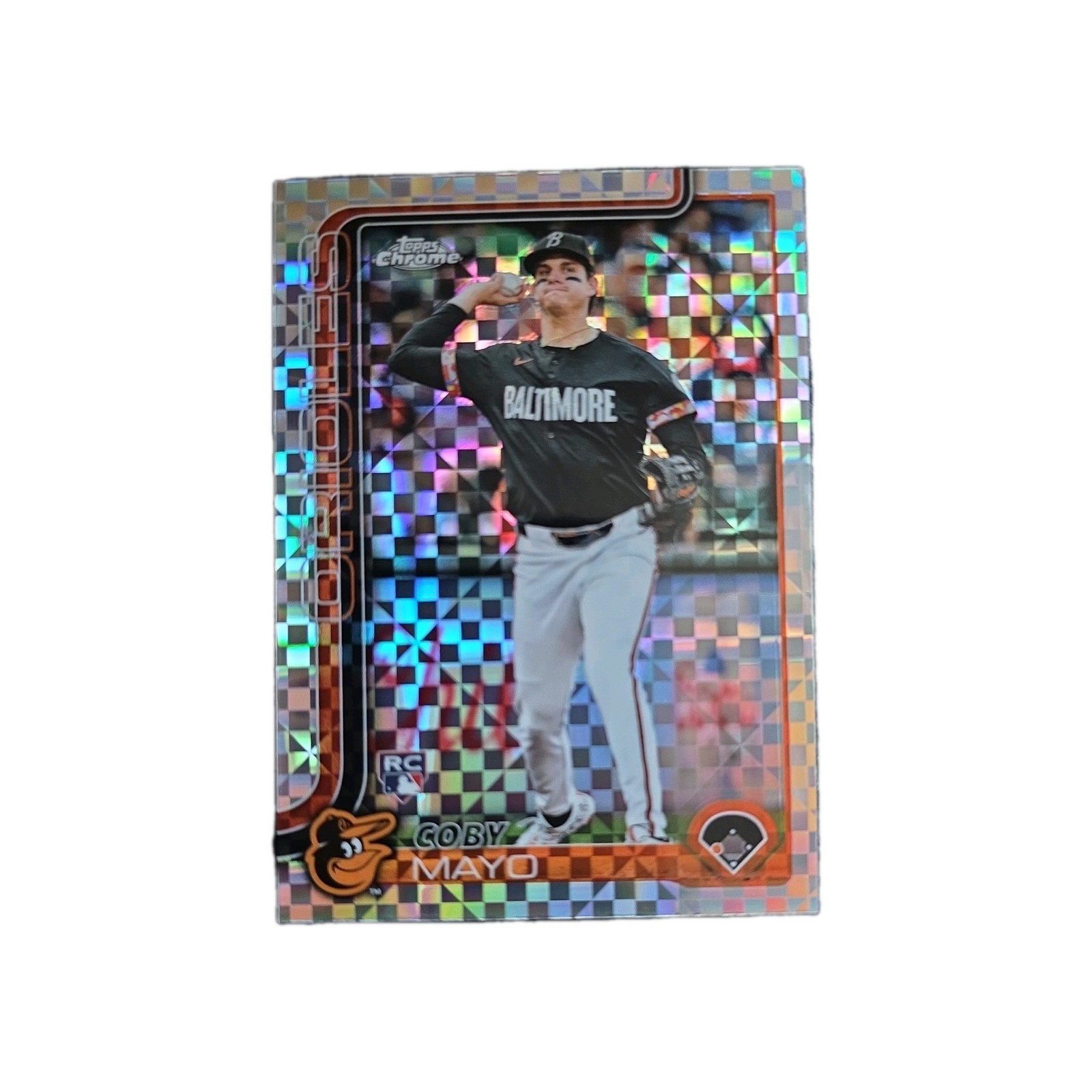 2025 Topps Chrome - Coby Mayo #120 X-Fractor (RC)
