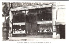 Jaccard, Jeweler & Art Stationer Storefront, KANSAS CITY, Missouri Postcard