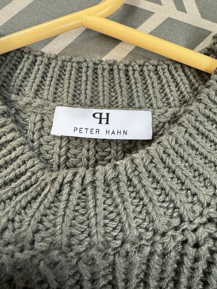 Peter Hahn Khaki Knitted Sleeveless Jumper Tank Top Size 12 - Image 3 of 4