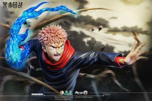 ThreeArtisan Jujutsu Kaisen Itadori Yuji Limited Anime Character Statue New - Picture 6 of 8