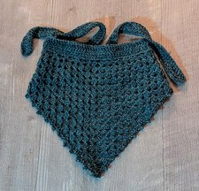 CUSTOM CROCHET HANKERCHIEF BANDANA HEADBAND /HEAD COVERING / HANDMADE FOR WOMEN