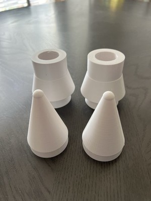 Set of 1/72 Shuttle Booster Nose Cone/Engine Skirts - Vintage Space Parts - L@@K