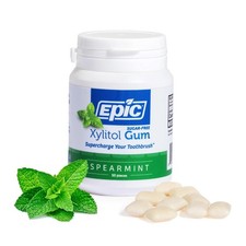 Epic Xylitol Sweetened Spearmint Gum, 50 Count