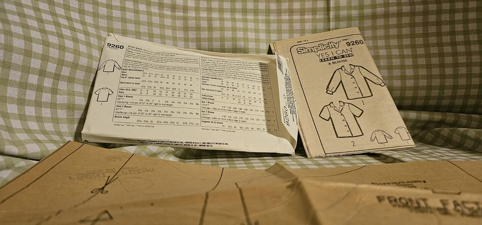 PURE 80's Vintage Size 12-16 Women's Shirt UNCUT Simplicity Sewing Pattern - Image 3 of 3