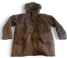 Rare Vintage Brown Eddie Bauer Goose Down Parka Mens Large In Brown