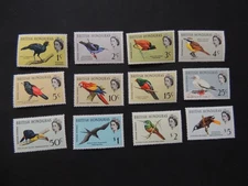 1962 British Honduras Birds Set SG202-213 Mounted Mint