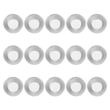 15pcs Egg Tart Molds: Round Mini Pie Pans For Home Bakers And Professional