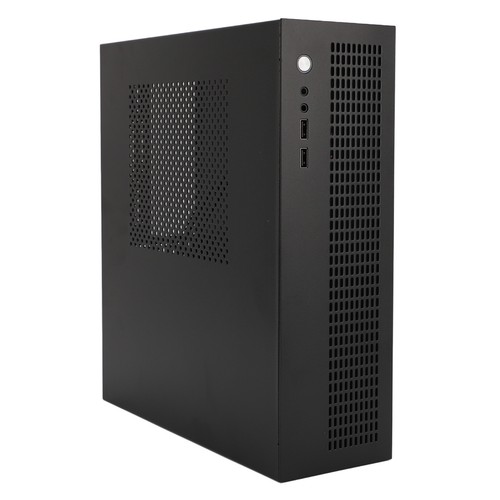 MATX ITX Mini PC Case USB2.0 Interface Dual Cooling Fan Support SSD HDD Smal NEW - Afbeelding 11 van 12