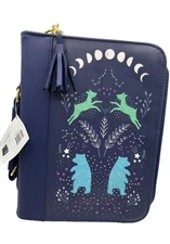 NWT Archer & Olive Journal Bag Blue Bears Deer Forest