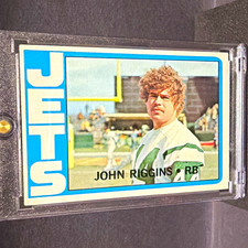 Topps 1972 John Riggins #13 Rookie New York Jets Football Trading Card. rookie card picture
