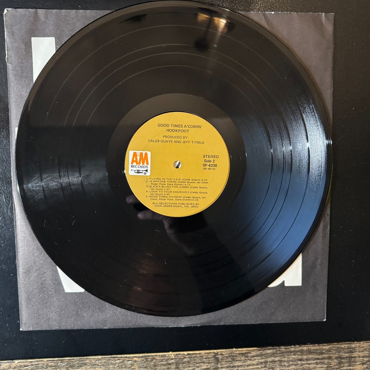 Hookfoot – Good Times A' Comin' Vinyl LP - 1972 - A&M Records SP