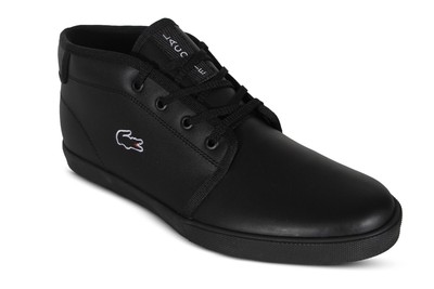 lacoste ampthill black leather