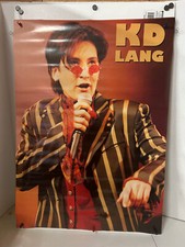 ROLLED 1996 PYRAMID K.D. LANG COUNTRY FOLK SINGER MUSICIAN POSTER