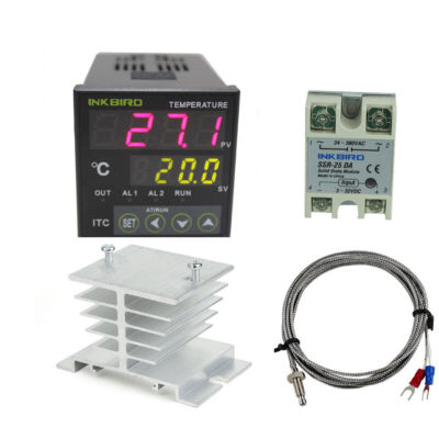 Inkbird Thermostat PID Temperaturregler ITC-100VH K Sensor Kühlkörper 25DA