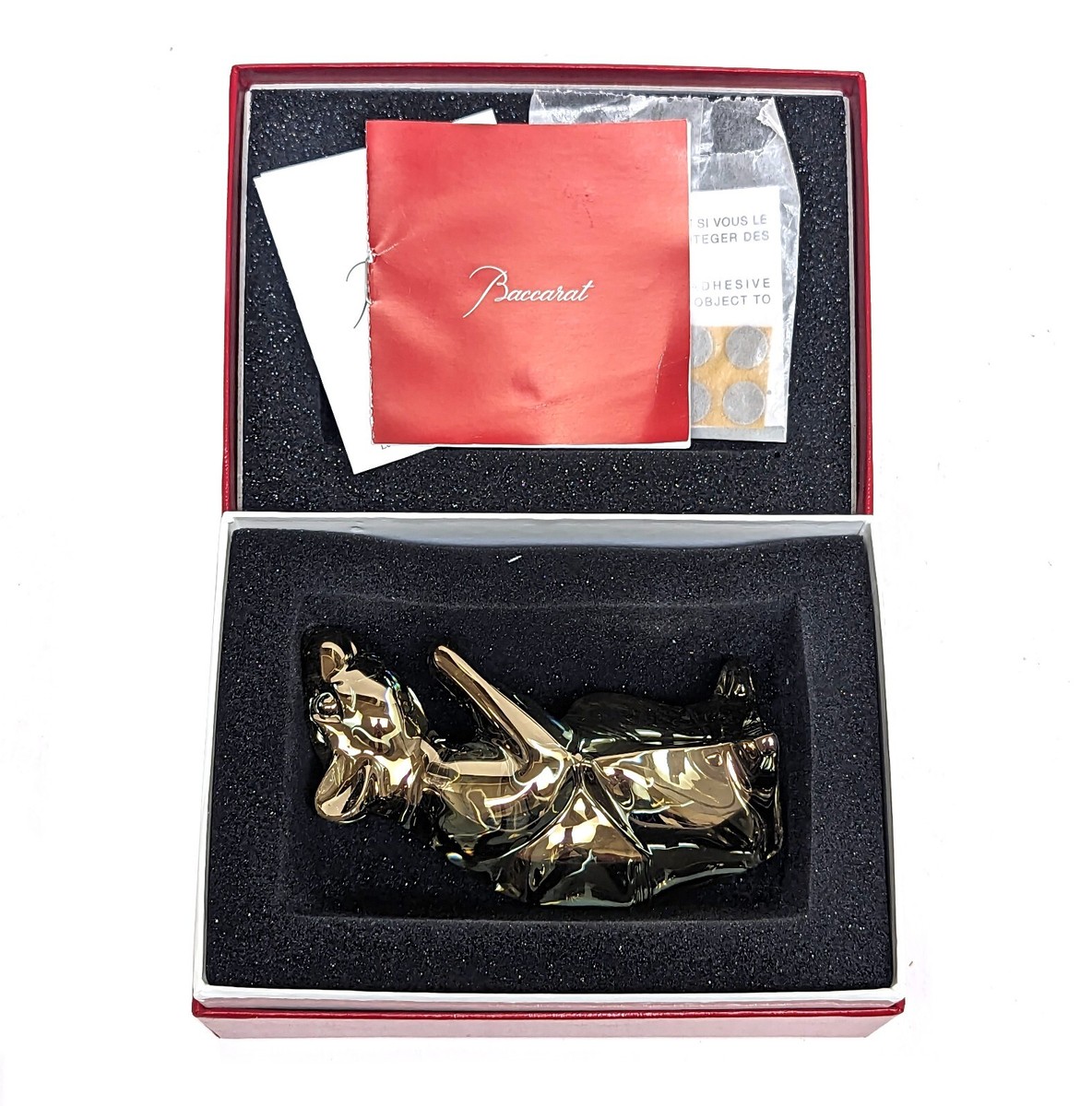 New 2020 Baccarat Zodiaque 2813062 Gold Metallic Crystal