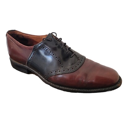 British Walkers Mens D Shoes Brown Black Leather Oxfords Dress Custom 