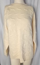 Vintage Rafaella Sweater, Angora, Lambswool, Yellow, Size Medium. D2006