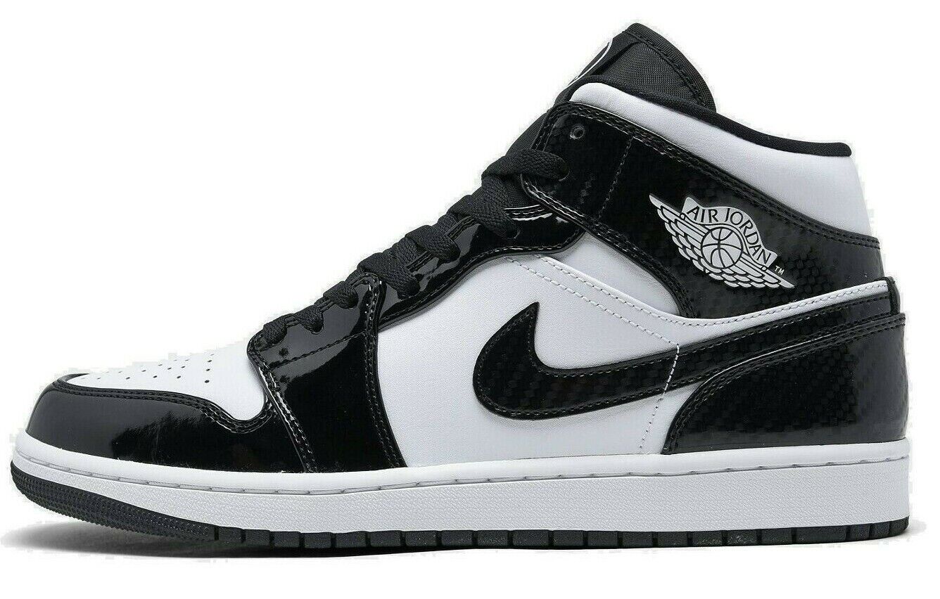 Air Jordan 1 Mid AllStar Carbon Fiber Retro Black White DD1649001