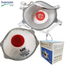 FFP3 moulded Dust mask (Box of 10 Masks) One Size suitable for Construction, DIY