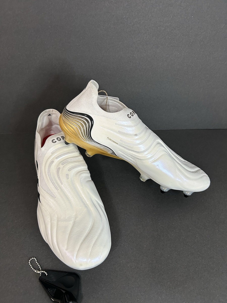Sz 11 Men - Adidas Copa Sense+ SG White Gold Black Soccer Cleats