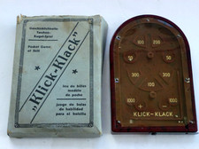 Klick Klack Bakelit DRGM Art Deco Kugelspiel Flipper Vorkrieg OVP
