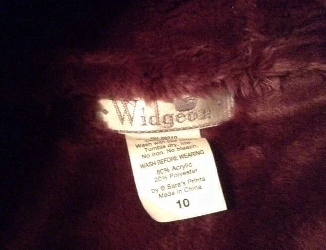 Usado en excelente estado! Niñas Widgeon Ciruela Imitación Gamuza/Piel Sintética Forrada Talla 10 Foto 4 de 4