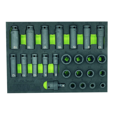 VIM 25 PC 3/8'' DR METRIC  IMPACT SOCKET SET