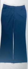 Body By Victoria The Christie Fit Women's Navy Blue Pants Size 2 Flared Stretch