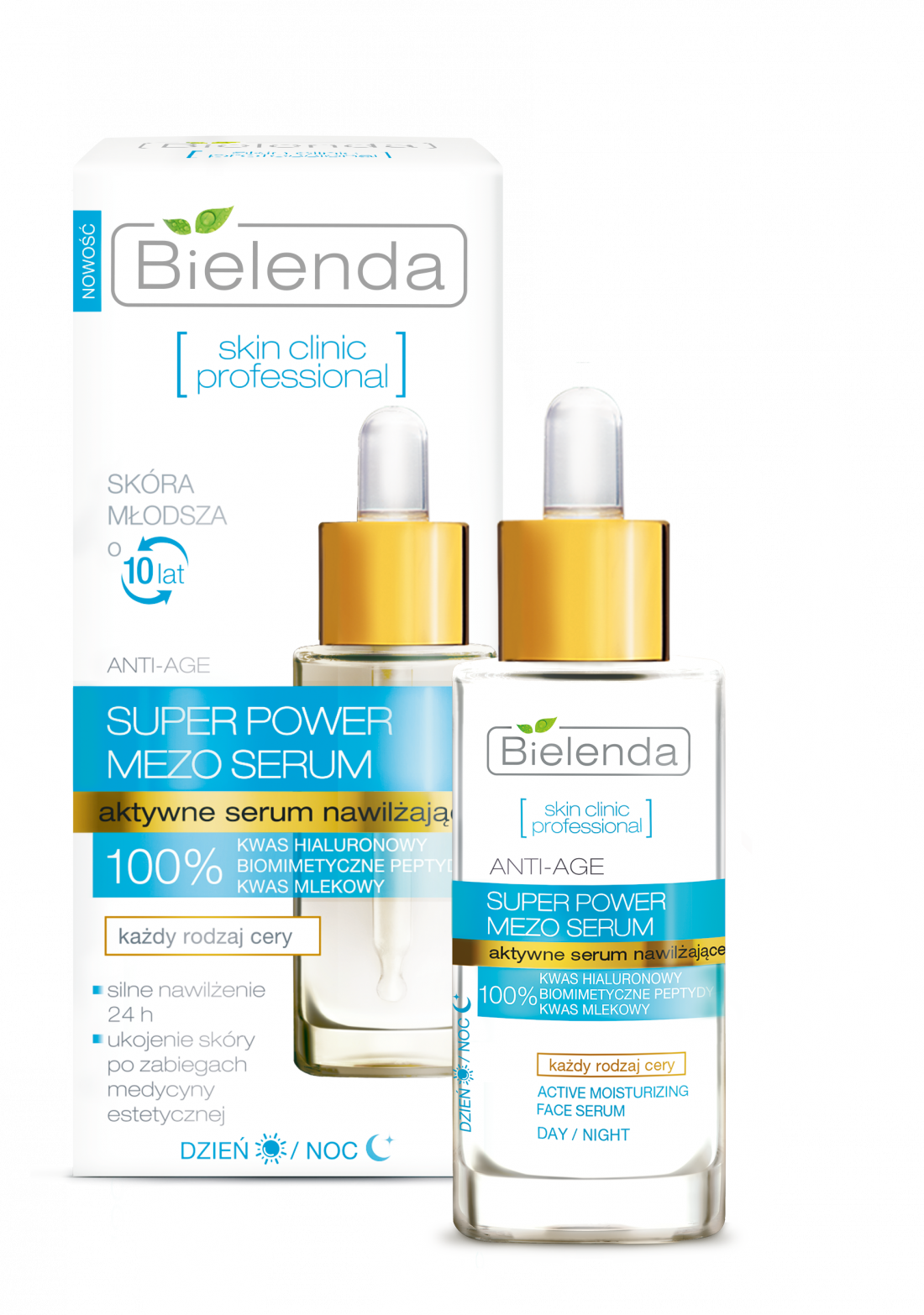 Bielenda Skin Clinic Active Moisturising Face Serum with Hyaluronic Acid 30ml