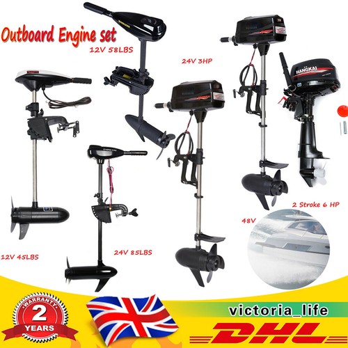 3HP/6HP 48v/24v Electric Outboard Engine Inflatable Fishing Boat Outboard Motor - Picture 2 of 73