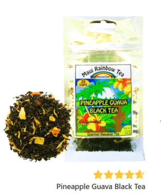  Maui Rainbow Tea Pineapple Guava Black Tea 1.2 oz. (2 bag)