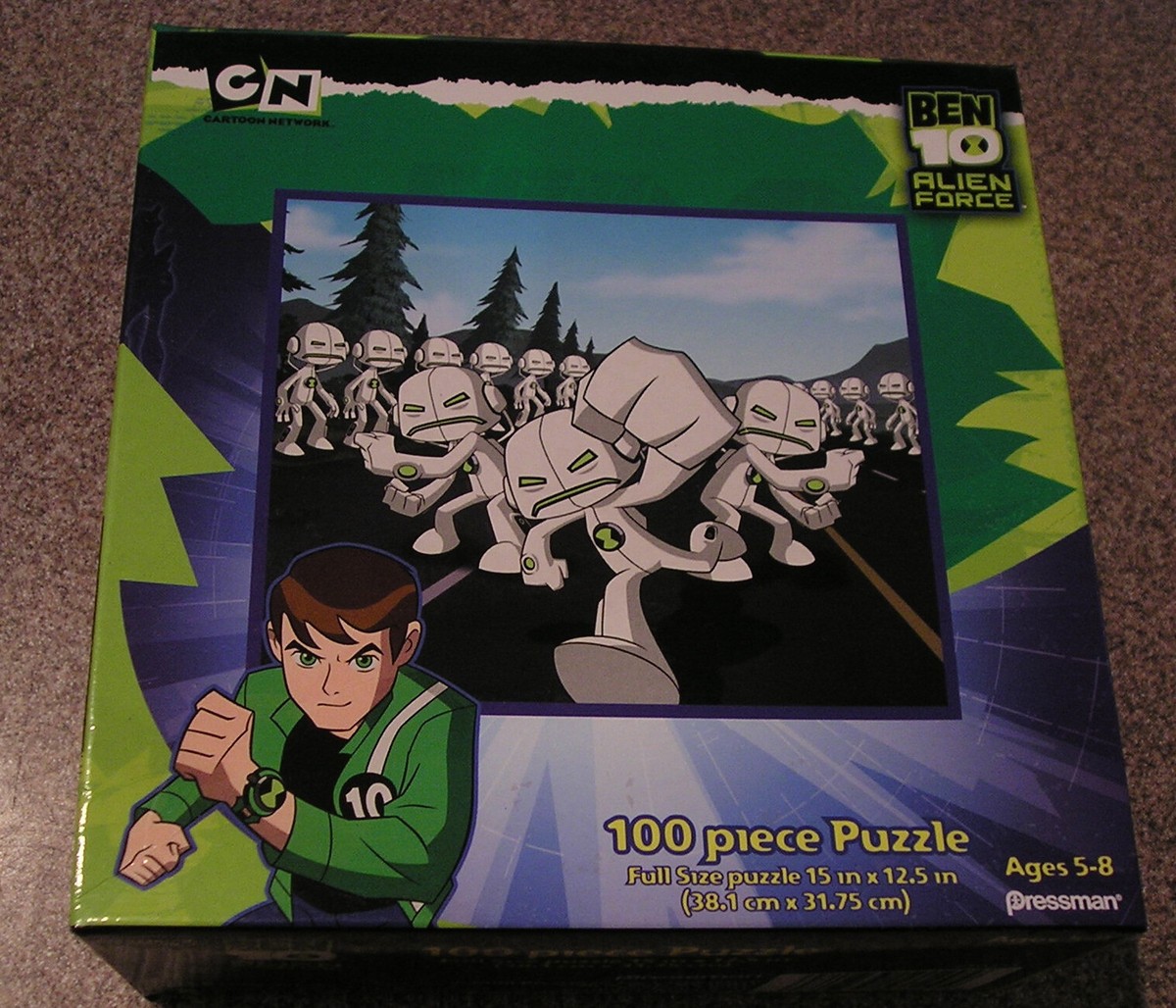 Ben 10 Alien Foce 100 piece Puzzle 2008 Pressman | eBay
