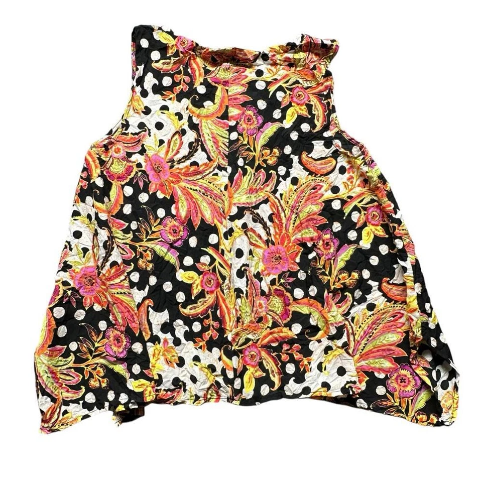 Liv by Habitat Tank Top Women's Size Small Floral Abstract - Image 4 of 4