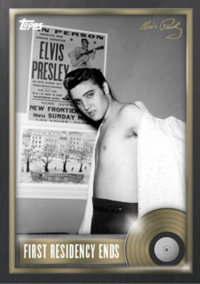 2022 TOPPS ELVIS PRESLEY : THE KING OF ROCK & ROLL CARD #15 FIRST RESIDENCY ENDS