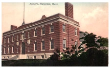 Vintage Armory Haverhill, Massachusett Post Card. Unposted
