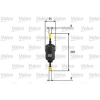 Valeo Kraftstofffilter Leitungsfilter FüR Ford Fusion Fiesta V Mazda 2