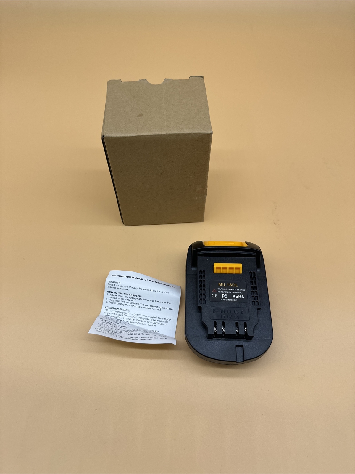 KUNLUN MIL18DL Battery Converter for Milwaukee to Dewalt Battery