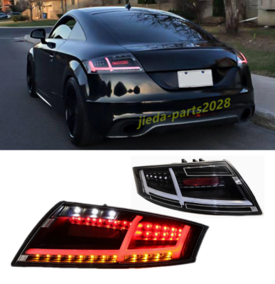For Audi TT Tail Lights Assembly 2008-2014 Smoked Color All LED