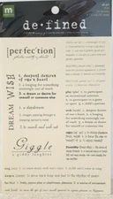 2004 Making Memories Stickers ALL GIRL *1 Sheet Words & Phrases #23429 NOS