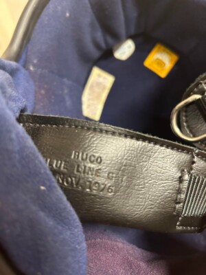 1970s BUCO Blue Line GT Safety Helmet Motorcycle Vintage Unused