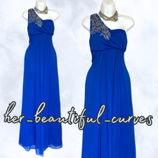 MONSOON EMBROIDERED SEQUINNED MAXK EVENING OCCASION PARTY DRESS SIZE 16 fits 14