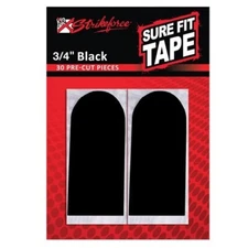 (1 Pack) KR Strikeforce Sure Fit Bowling Thumb Insert Tape 3/4" Black 30 Piece