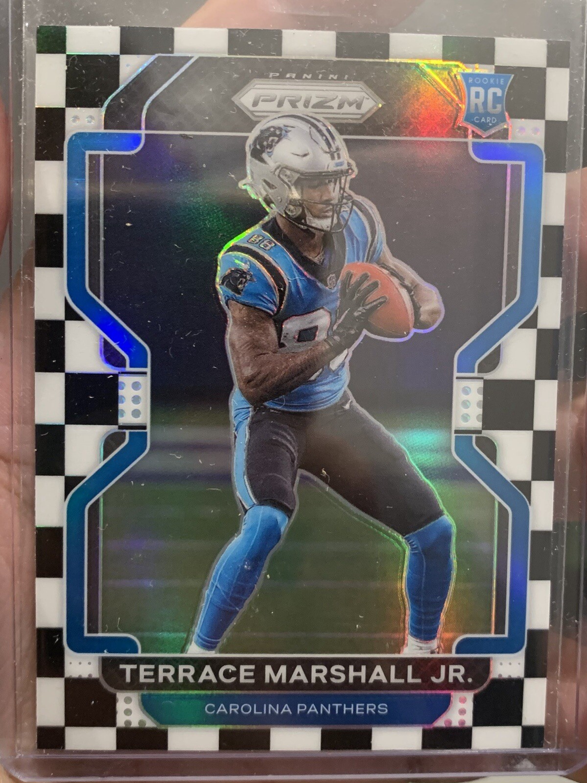 Terrace Marshall Jr #348 Rookie (RC) Black and White Checkered 2021 Panini Prizm