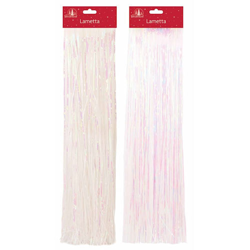 Iridescent Foil Lametta Shiny Door Decoration Christmas Tinsel Angel