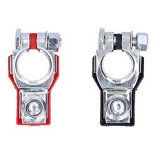 5 Pair Battery Terminal Ends Positive  Negative Top Post Cable Clamps