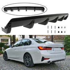 Rear Bumper Diffuser Spoiler Lip Kit Gloss Black For 3 Series G20 2019-2022 330i