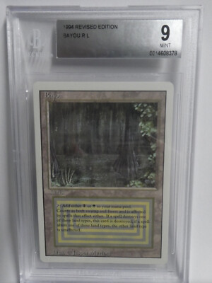 Revised Bayou BGS 9 Mint Magic MTG Dual Land 