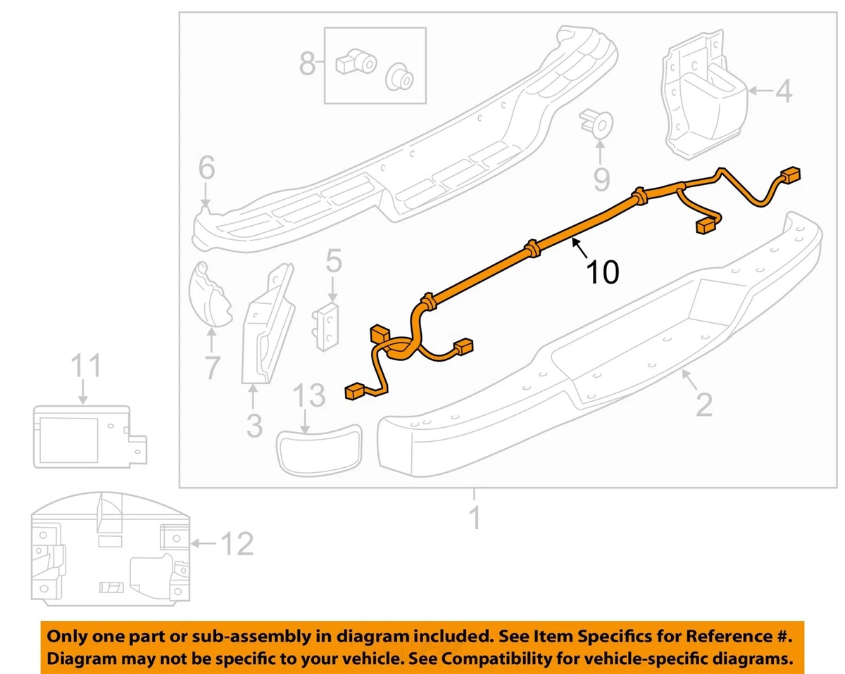 GM OEM Rear Bumper-Wire Harness 84096173 | eBay