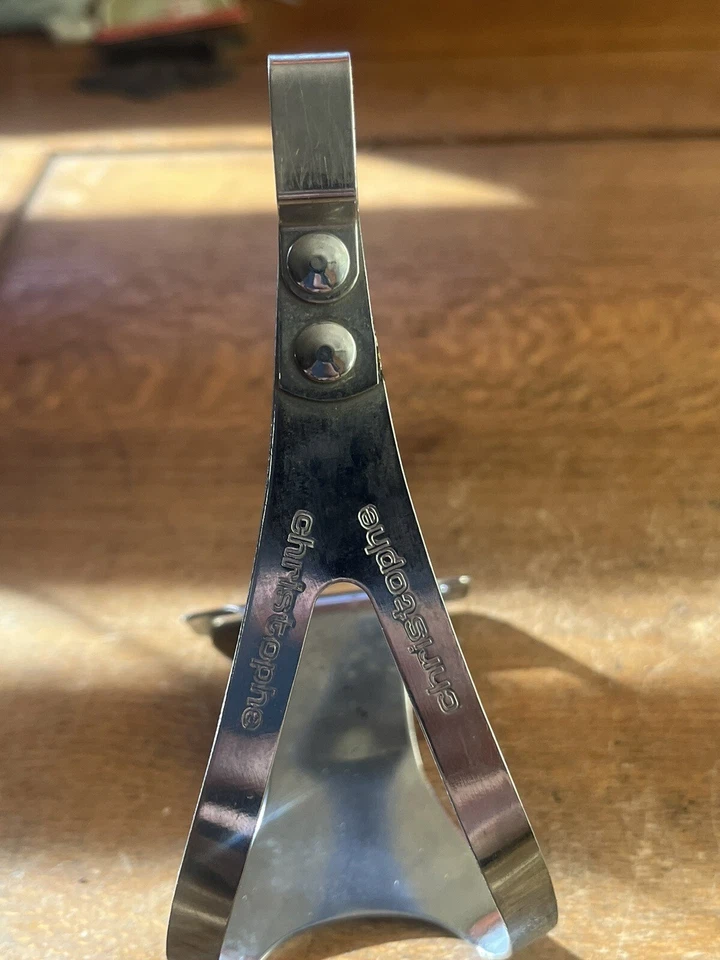 Vintage Christophe Brevete Toe Clips Frame 70s 80s Road Touring - Image 3 of 4