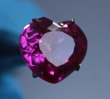 Extremely Rare Pink Sapphire Heart Cut 13 Ct NATURAL CERTIFIED Loose Gemstone
